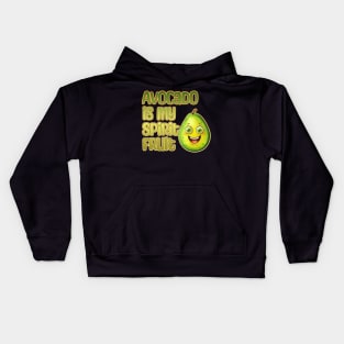 Avocado is My Spirit Fruit Kids Hoodie